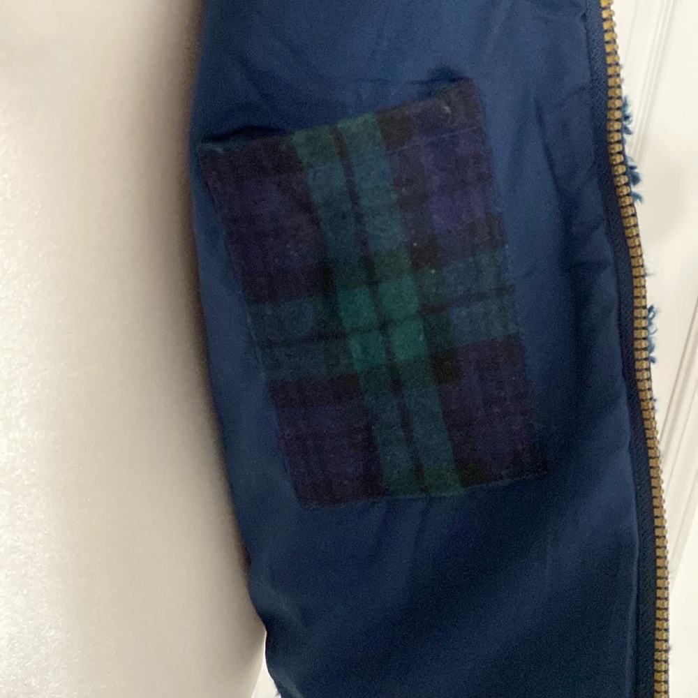 NWOT Pendleton Sherpa Fabric Jacket with Plaid Trim - Picture 10 of 11